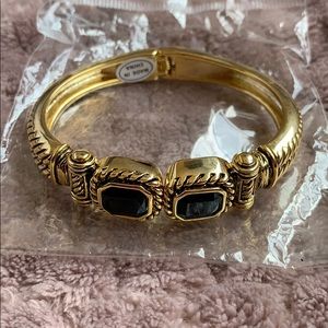 •Gold and Black Wristlet